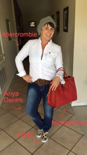 Me encanta mi estilo de túnica top Ross White pantalones Ross Shoes Ross